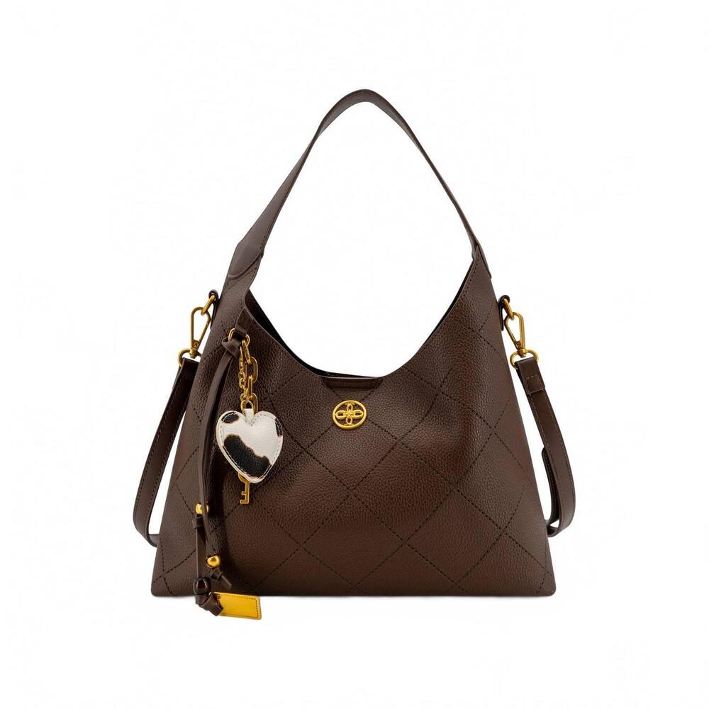NEW LIKE DREAMS women's sadie western charm shoulder bag in brown